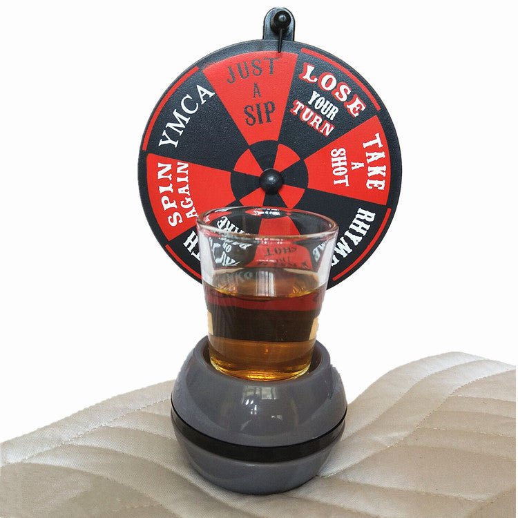 Funny Spinner Rotatable Beer Wine Glass Cup Wine Bar Party Drinking Game Kit Spin Shot Glass Bar Funny Tools Party Drinking Set - Mellies