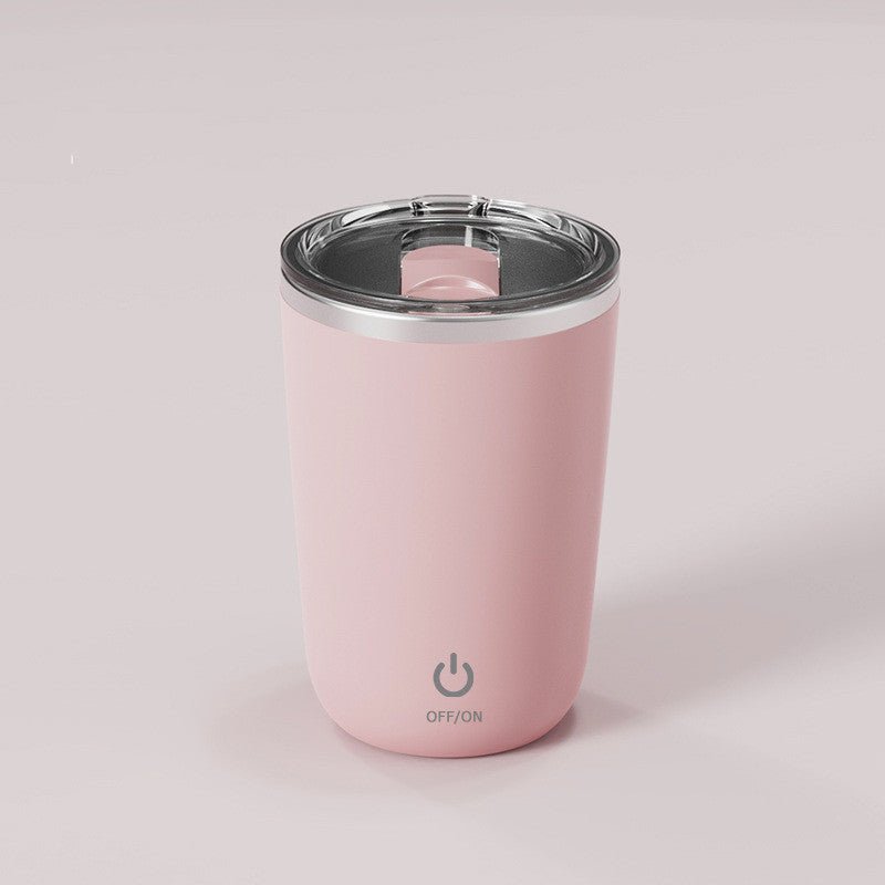 350ml Automatic Self Stirring Mug Coffee Milk Juice Mixing Cup Electric Stainless Steel Lazy Rotating Mug Magnetic Stirring Cup Kitchen Gadgets - Mellies