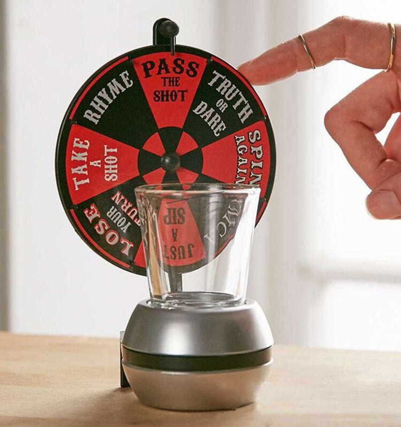 Funny Spinner Rotatable Beer Wine Glass Cup Wine Bar Party Drinking Game Kit Spin Shot Glass Bar Funny Tools Party Drinking Set - Mellies